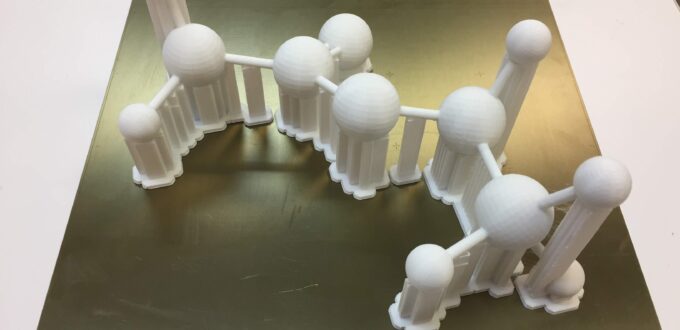 Image of 3D printed molecules