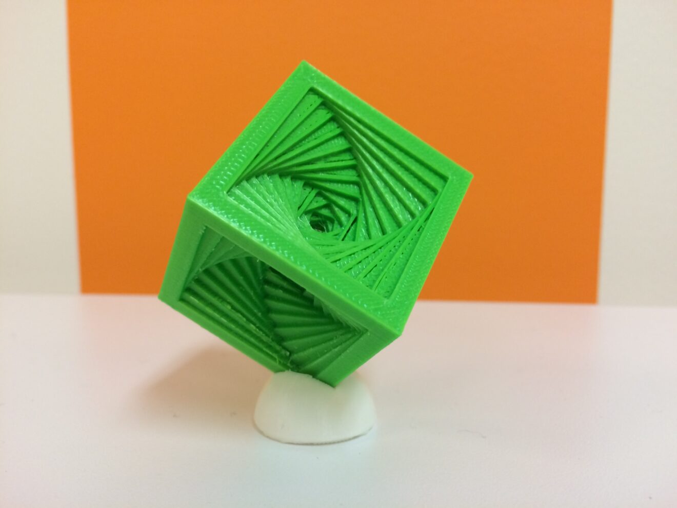 Image of a 3D printed cube