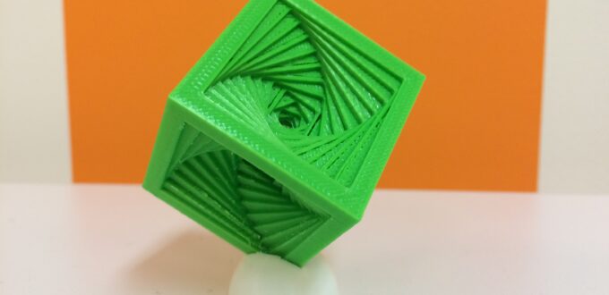 Image of a 3D printed cube