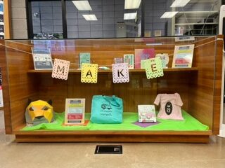Photo of the Cricut display in the library